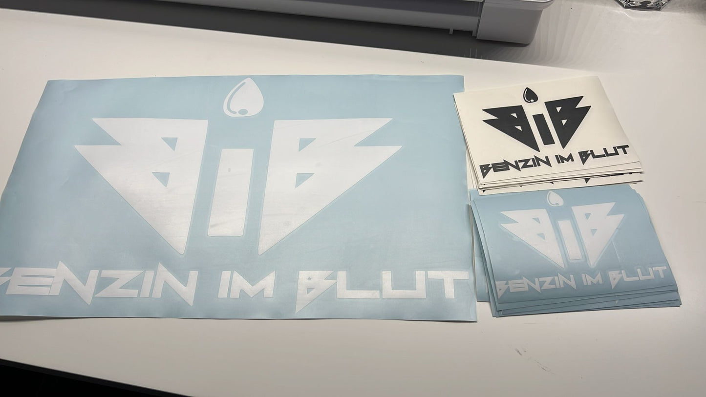 Sticker Benzin im Blut Logo